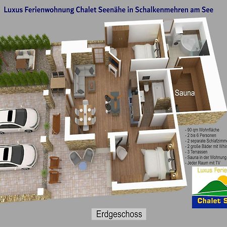 Luxus Ferienwohnung Chalet Seenaehe Schalkenmehren Exteriér fotografie